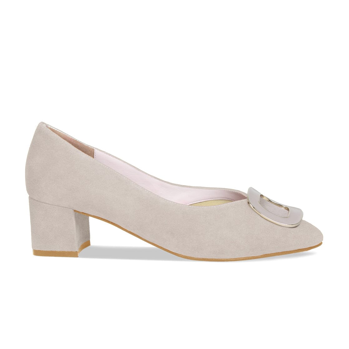 RUTH-Pale Taupe Suede